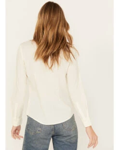 Shyanne Women's Floral Embroidered Long Sleeve Button-Down Western Shirt -Velora Studio Shop 2000381810 105 P4