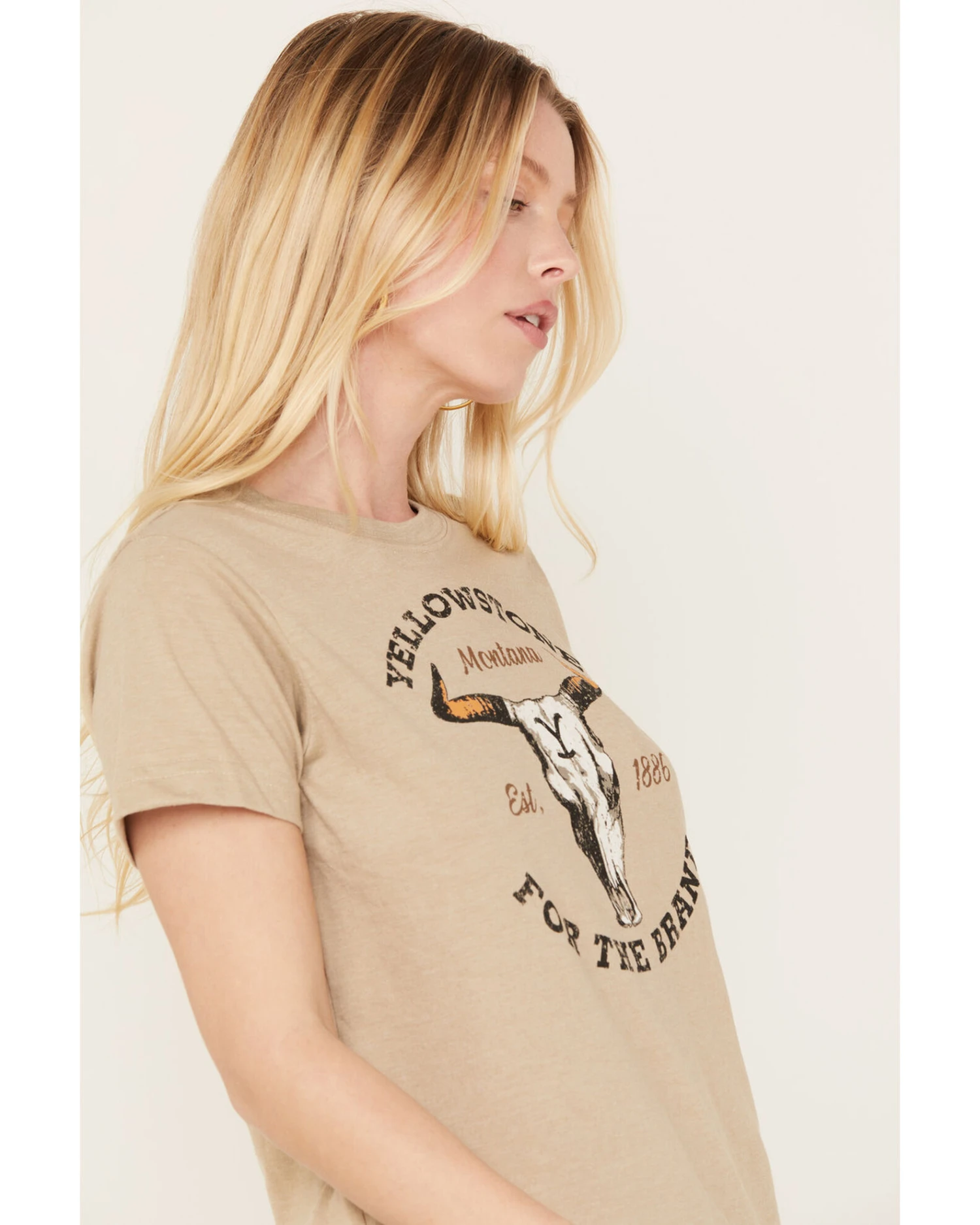 Changes Women's Yellowstone Dutton Ranch Short Sleeve Graphic Tee 2 Changes Women's Yellowstone Dutton Ranch Short Sleeve Graphic Tee - Image 2