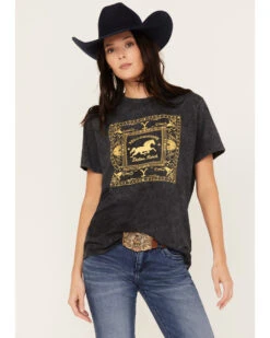 Changes Women's Yellowstone Bandana Short Sleeve Graphic Tee
