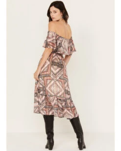 Shyanne Women's Off The Shoulder Ruffle Midi Dress -Velora Studio Shop 2000382840 202 P4