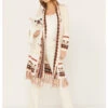 Shyanne Women's Southwestern Border Knit Maxi Cardigan