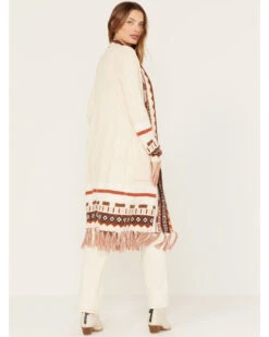 Shyanne Women's Southwestern Border Knit Maxi Cardigan -Velora Studio Shop 2000382848 251 P4