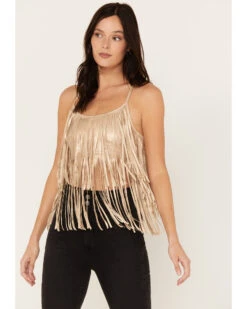 Shyanne Women's Cropped Fringe Tank Top