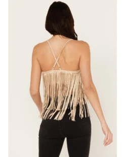 Shyanne Women's Cropped Fringe Tank Top -Velora Studio Shop 2000382849 251 P4