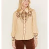 Shyanne Women's Long Sleeve Embroidered Western Snap Shirt