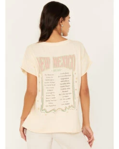 Cleo + Wolf Women's New Mexico Short Sleeve Graphic Tee -Velora Studio Shop 2000382937 295 P4