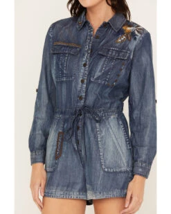 Cleo + Wolf Women's Denim Romper 7 Cleo + Wolf Women's Denim Romper -Velora Studio Shop 2000382962 400 P4