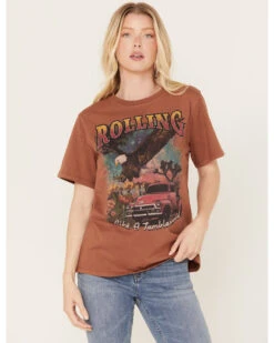 Idyllwind Women's Rhinestone Rolling Graphic Western Tee
