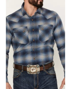 Pendleton Men's Wyatt Plaid Print Long Sleeve Western Snap Shirt -Velora Studio Shop 2000383549 401 P3