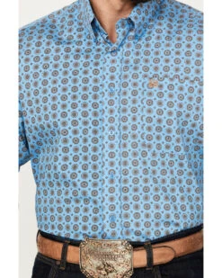 Cinch Men's Medallion Print Long Sleeve Button-Down Western Shirt -Velora Studio Shop 2000383942 400 P3
