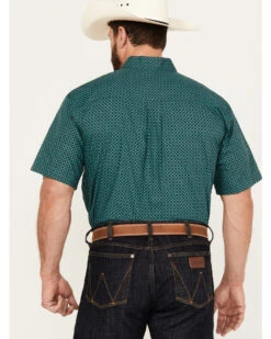 Cinch Men's Medallion Print Short Sleeve Button Down Western Shirt -Velora Studio Shop 2000383973 442 P4