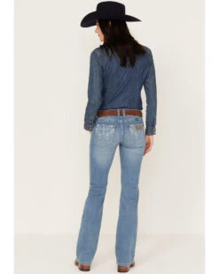 Wrangler Retro Women's Mid Rise Medium Wash Paige Bootcut Jeans