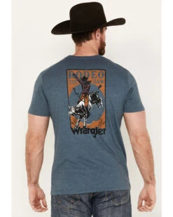 Wrangler Men's Rodeo Yee Haw Short Sleeve Graphic T-Shirt -Velora Studio Shop 2000384340 403 P4