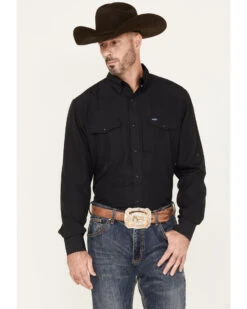 Wrangler Men's Performance Long Sleeve Western Snap Shirt