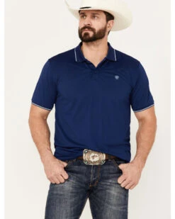Ariat Men's Logo Short Sleeve Fitted Polo