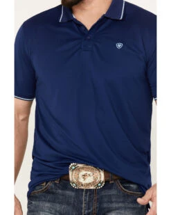 Ariat Men's Logo Short Sleeve Fitted Polo -Velora Studio Shop 2000384493 401 P3