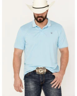 Ariat Men's Logo Short Sleeve Fitted Polo