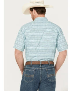 Ariat Men's VentTEK Outbound Southwestern Print Classic Fit Short Sleeve Button Down Shirt -Velora Studio Shop 2000384563 441 P4