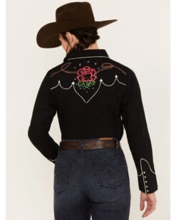 Ariat Women's Wynette Long Sleeve Western Snap Shirt -Velora Studio Shop 2000384681 001 P4