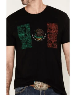 Cody James Men's Tiled Mexico Flag Short Sleeve Graphic T-Shirt 6 Cody James Men's Tiled Mexico Flag Short Sleeve Graphic T-Shirt -Velora Studio Shop 2000384838 281 P3