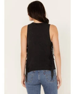 Rock & Roll Denim Women's Vintage Graphic Fringe Tank -Velora Studio Shop 2000385008 022 P4