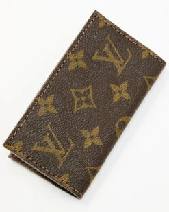 Vintage Boho Bags Women's Luxury Designer Monogram Logo Credit & Business Card Wallet