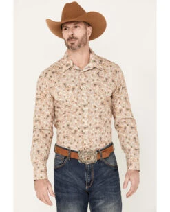 Rock & Roll Denim Men's V46 Paisley Long Sleeve Western Snap Shirt