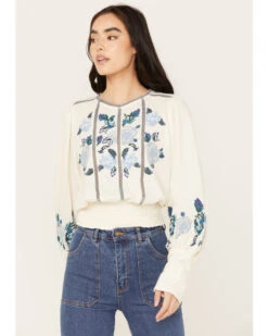 Free People Women's Felicity Long Sleeve Top