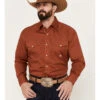 Roper Men's Amarillo Solid Long Sleeve Stretch Western Snap Shirt