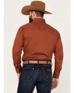 Roper Men's Amarillo Solid Long Sleeve Stretch Western Snap Shirt -Velora Studio Shop 2000385726 220 P4