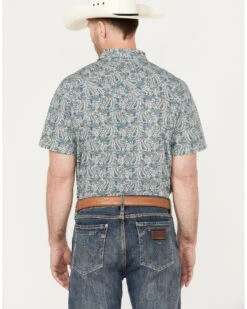 Cody James Men's Crazy Days Paisley Print Short Sleeve Western Snap Shirt -Velora Studio Shop 2000385972 300 P4
