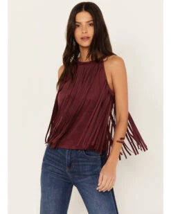 Idyllwind Women's Madie Faux Suede Fringe Tank