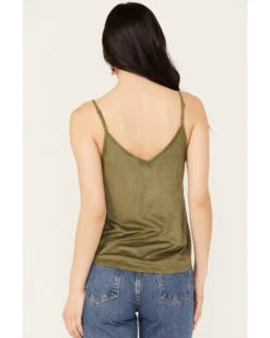 Shyanne Women's Crochet Lace Faux Suede Cami Top -Velora Studio Shop 2000386174 341 P4