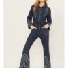 Understated Leather Women's Daredevil Denim Jumpsuit