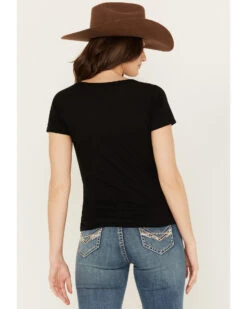 RANK 45 Women's Burnout Henley Tee -Velora Studio Shop 2000386477 001 P4