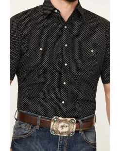 Ely Walker Men's Geo Print Short Sleeve Western Snap Shirt -Velora Studio Shop 2000386613 001 P3