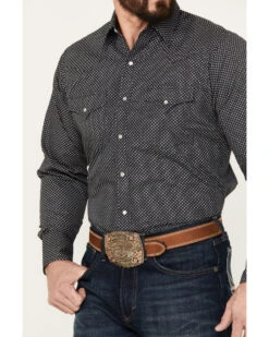 Ely Walker Men's Geo Print Long Sleeve Western Snap Shirt - Tall -Velora Studio Shop 2000386620 001 P3