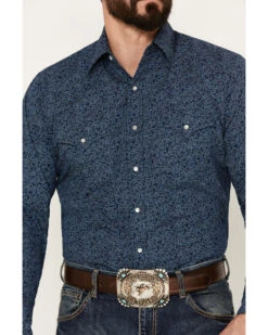 Ely Walker Men's Paisley Print Long Sleeve Western Snap Shirt  -Velora Studio Shop 2000386634 410 P3