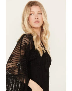 Idyllwind Women's Celosia Lacy Fringe Dress -Velora Studio Shop 2000386704 001 P3