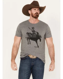 RANK 45 Men's Bucking Horse Short Sleeve Graphic T-Shirt