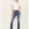 Cleo + Wolf Women's Juniper Medium Wash High Rise Slim Bootcut Jeans