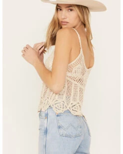 Miss Me Women's Crochet Sleeveless Tank -Velora Studio Shop 2000387330 110 P4