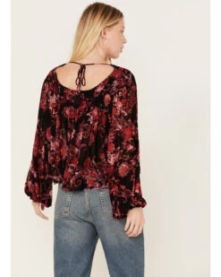 Free People Women's Up For Anything Western Shirt -Velora Studio Shop 2000387354 910 P4
