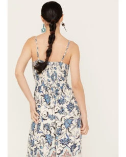 Angie Women's Knot Front Border Maxi Dress -Velora Studio Shop 2000387370 400 P4