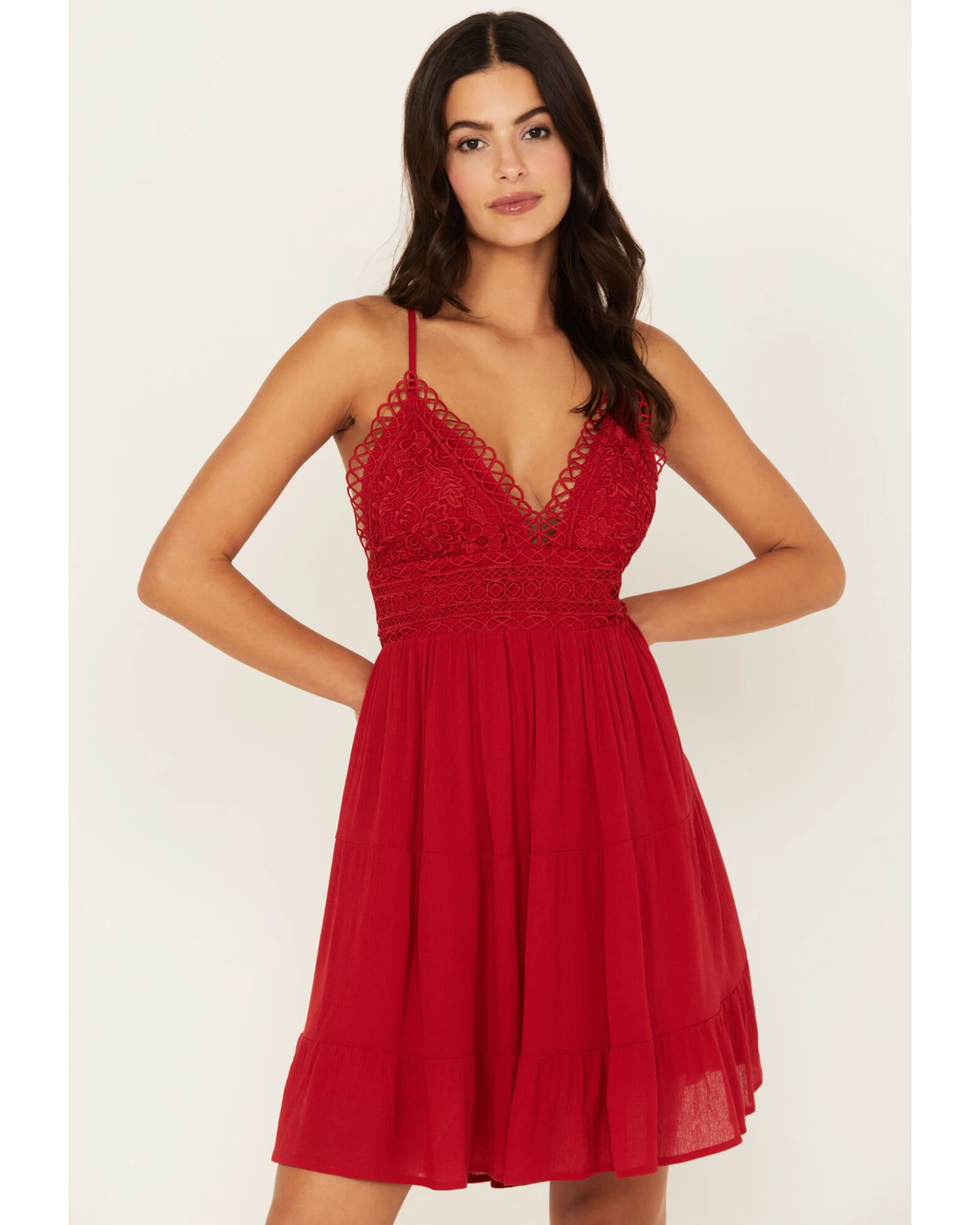 Tempted Women's Crochet Top Sundress 1 Tempted Women's Crochet Top Sundress