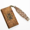 Keep It Gypsy Women's Trifold Paisley Leather Wristlet Wallet