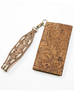 Keep It Gypsy Women's Trifold Paisley Leather Wristlet Wallet -Velora Studio Shop 2000388387 200 P3