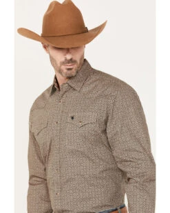 Rodeo Clothing Men's Medallion Print Long Sleeve Snap Western Shirt -Velora Studio Shop 2000388673 281 P3