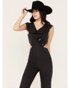 Flying Tomato Women's On The Way Denim Jumpsuit  -Velora Studio Shop 2000388709 001 P3