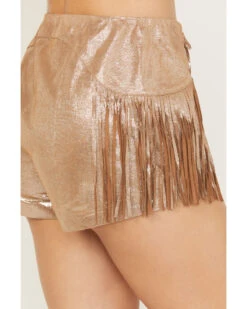 Wonderwest Women's Foiled Suede Shorts -Velora Studio Shop 2000389177 200 P4